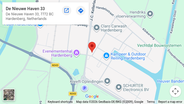 Locatie van Massagepraktijk Heemse op de kaart: De Nieuwe Haven 33, Hardenberg